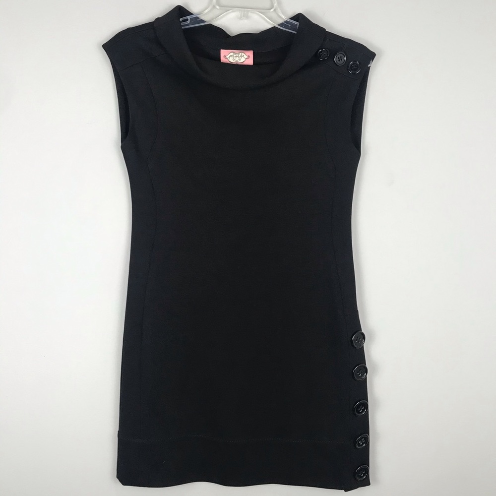 Phoebe Couture Mod Style Mock Neck Dress